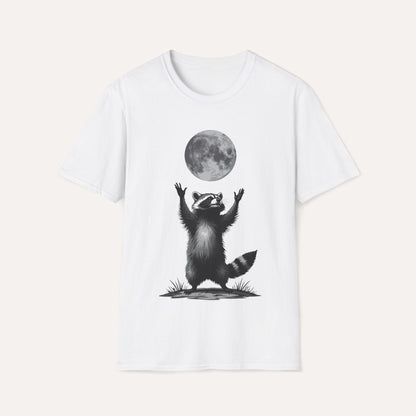 Raccoon and Full Moon T-Shirt