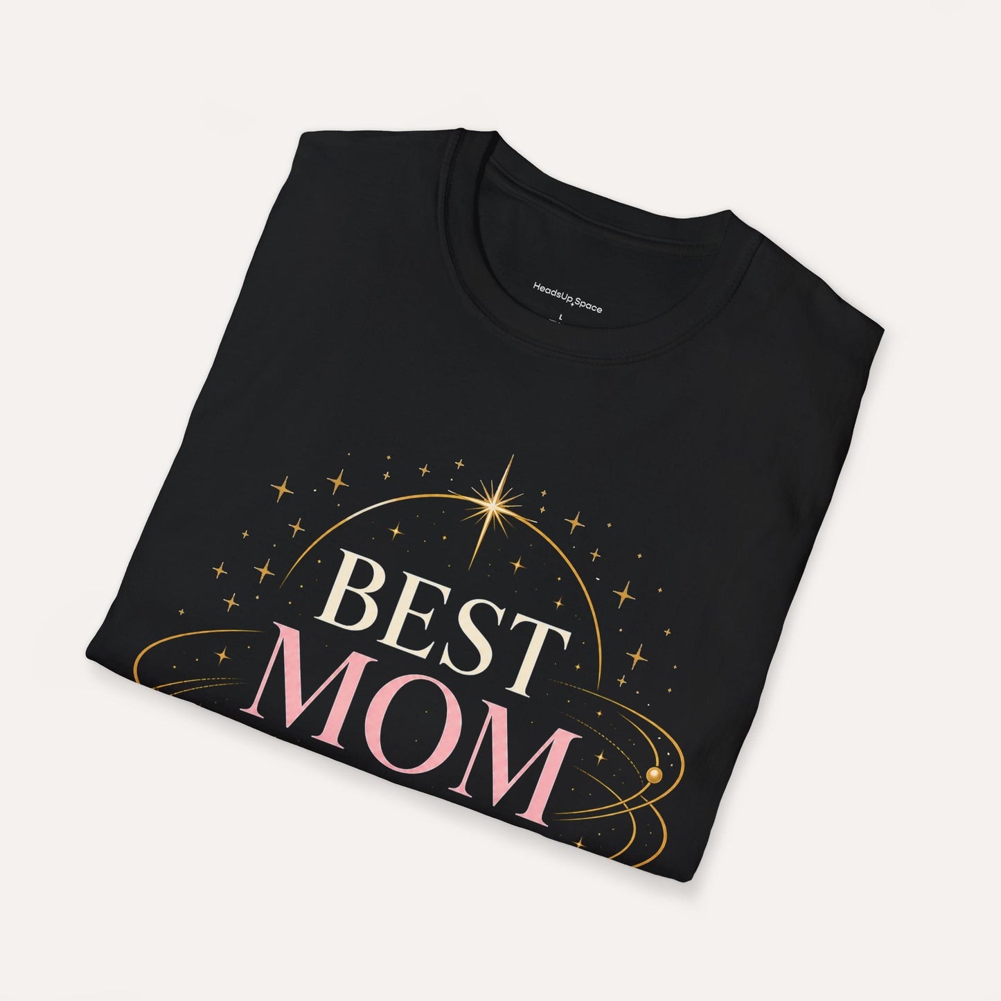 Best Mom in the Galaxy T-Shirt – Elegant Space Design, Minimal Cosmic Gift for Mom