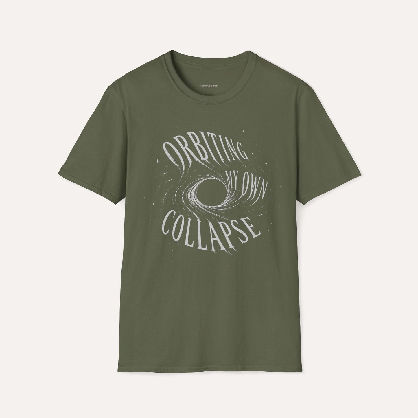 Orbiting My Own Collapse T-Shirt – Funny Existential Space Humor Tee