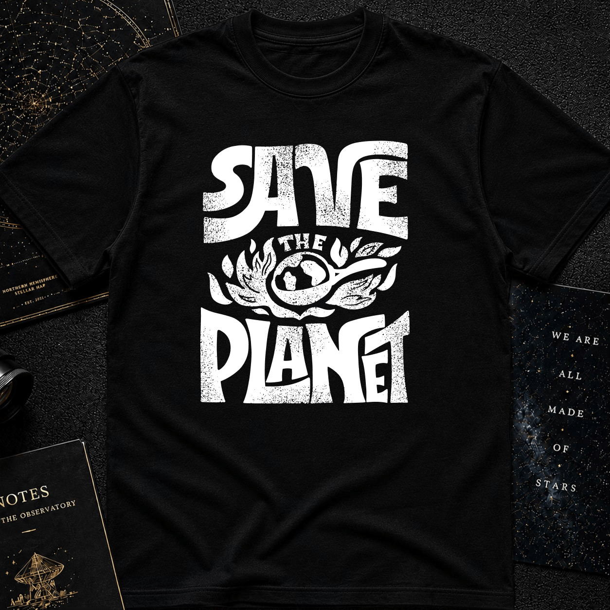 Save the Planet T-Shirt – Retro Climate Awareness Graphic Tee