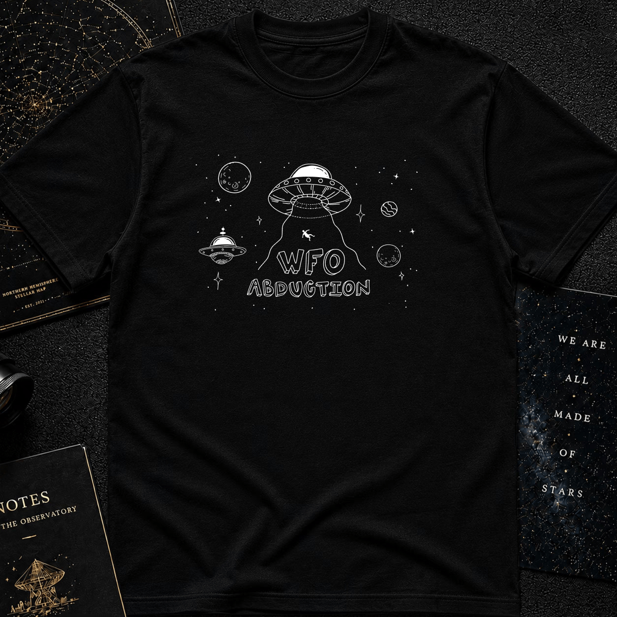 WFO – Work From Office Astronaut T-Shirt | Out of Orbit Office Life Parody Tee