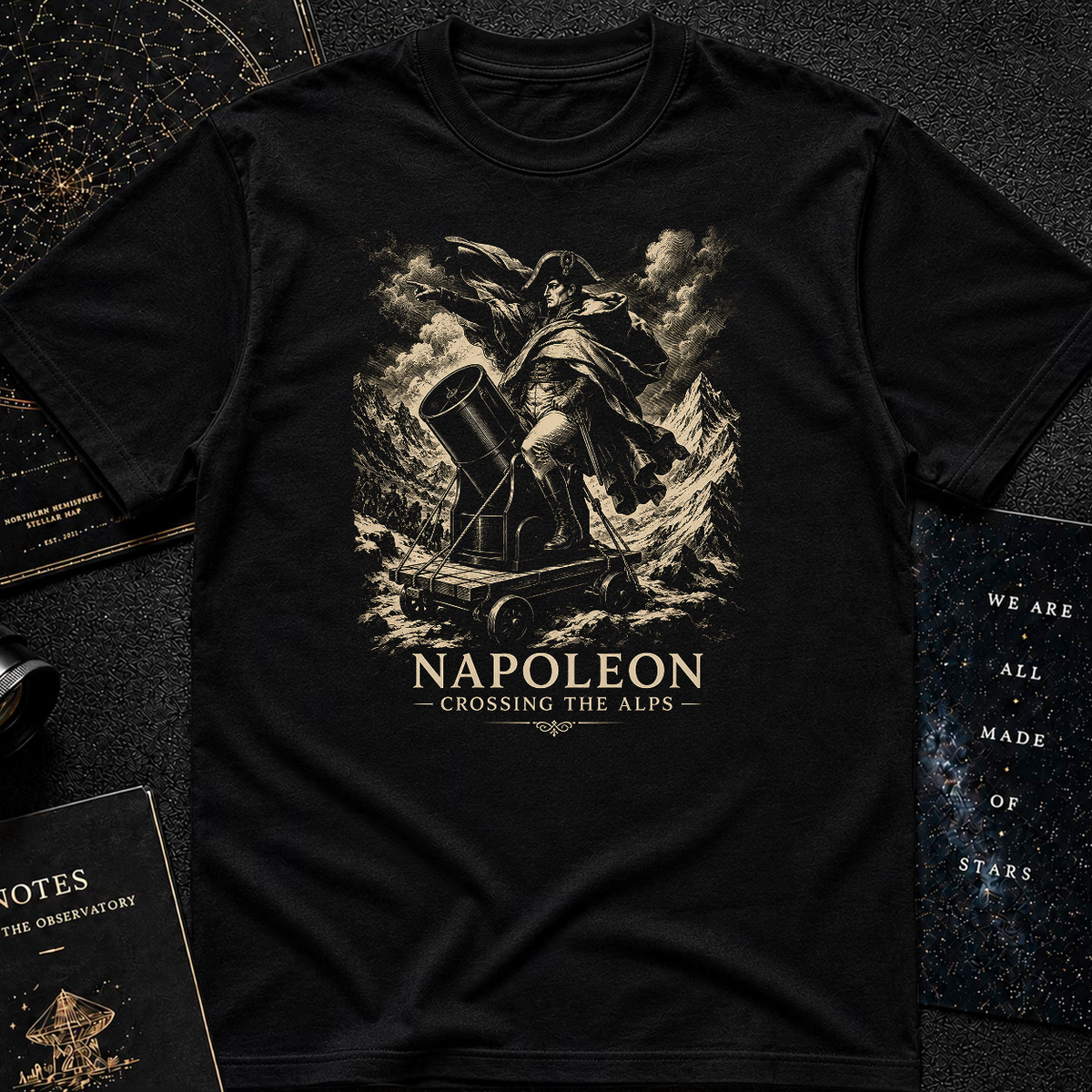 Napoleon with telescope