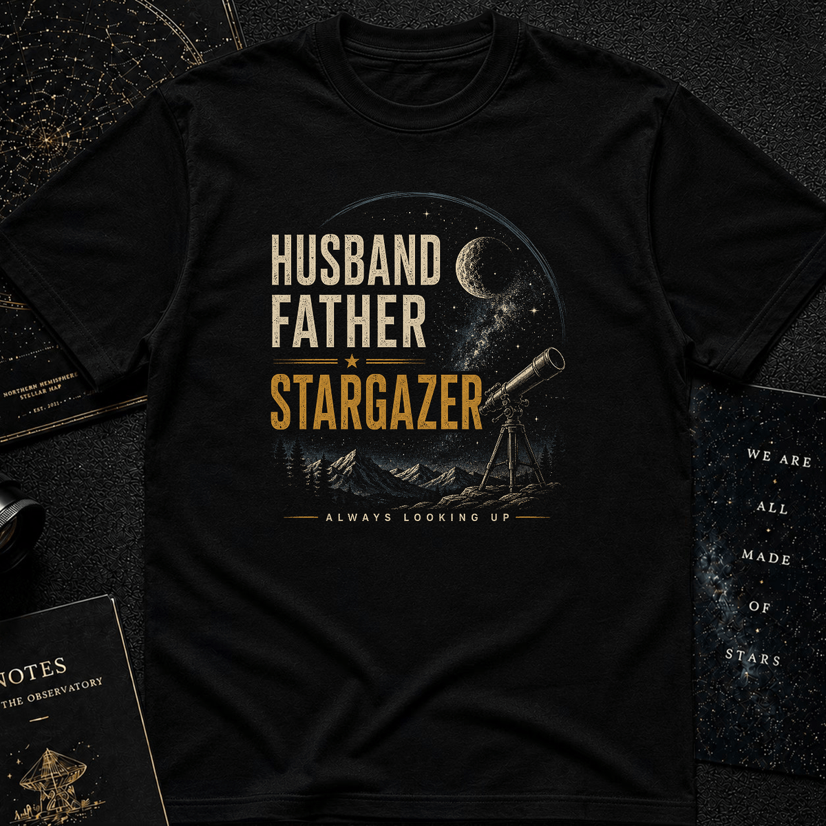 Husband Father Stargazer T-Shirt