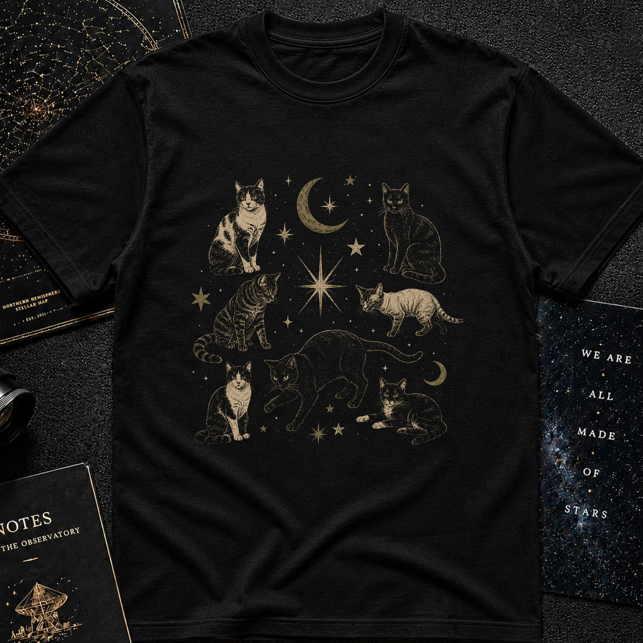 Cats & Stars T-shirt