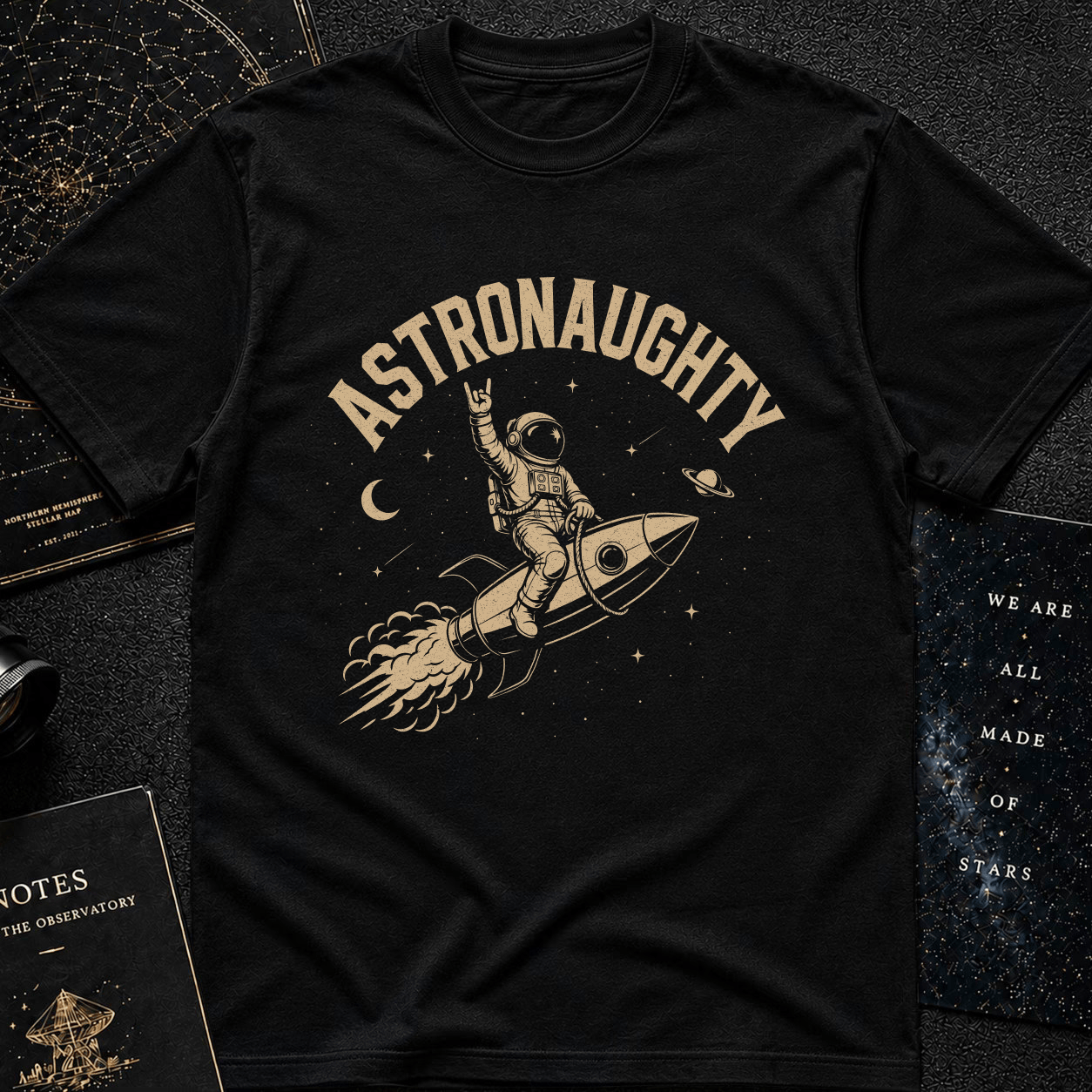 Astronaughty - on the rocket