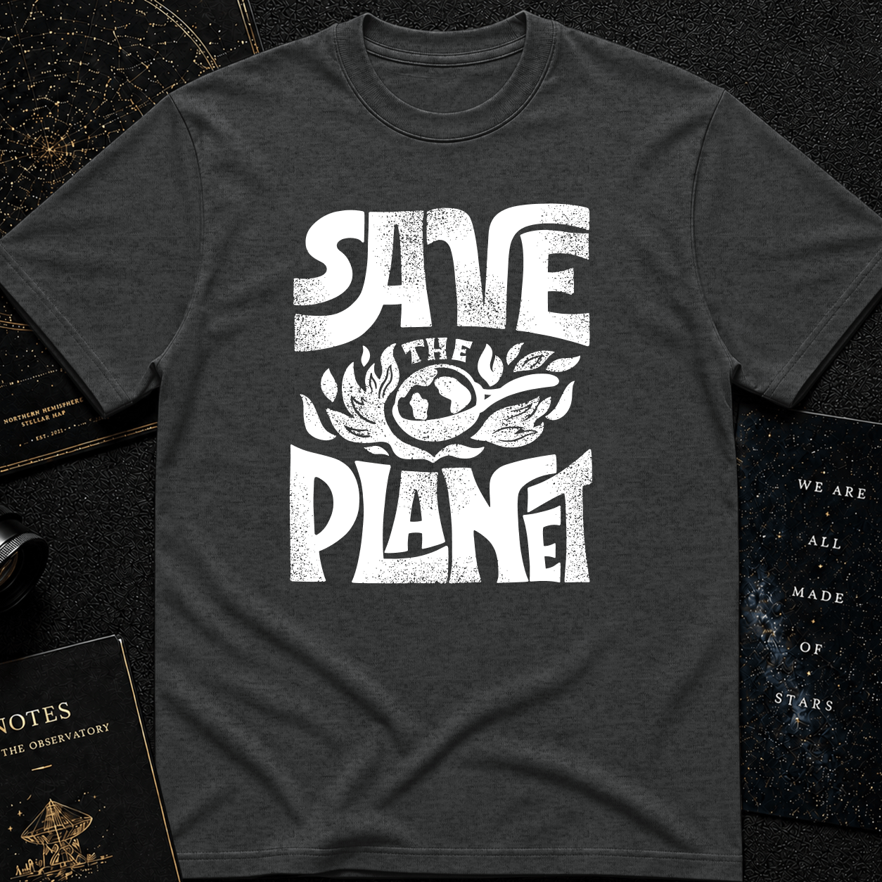Save the Planet T-Shirt – Retro Climate Awareness Graphic Tee