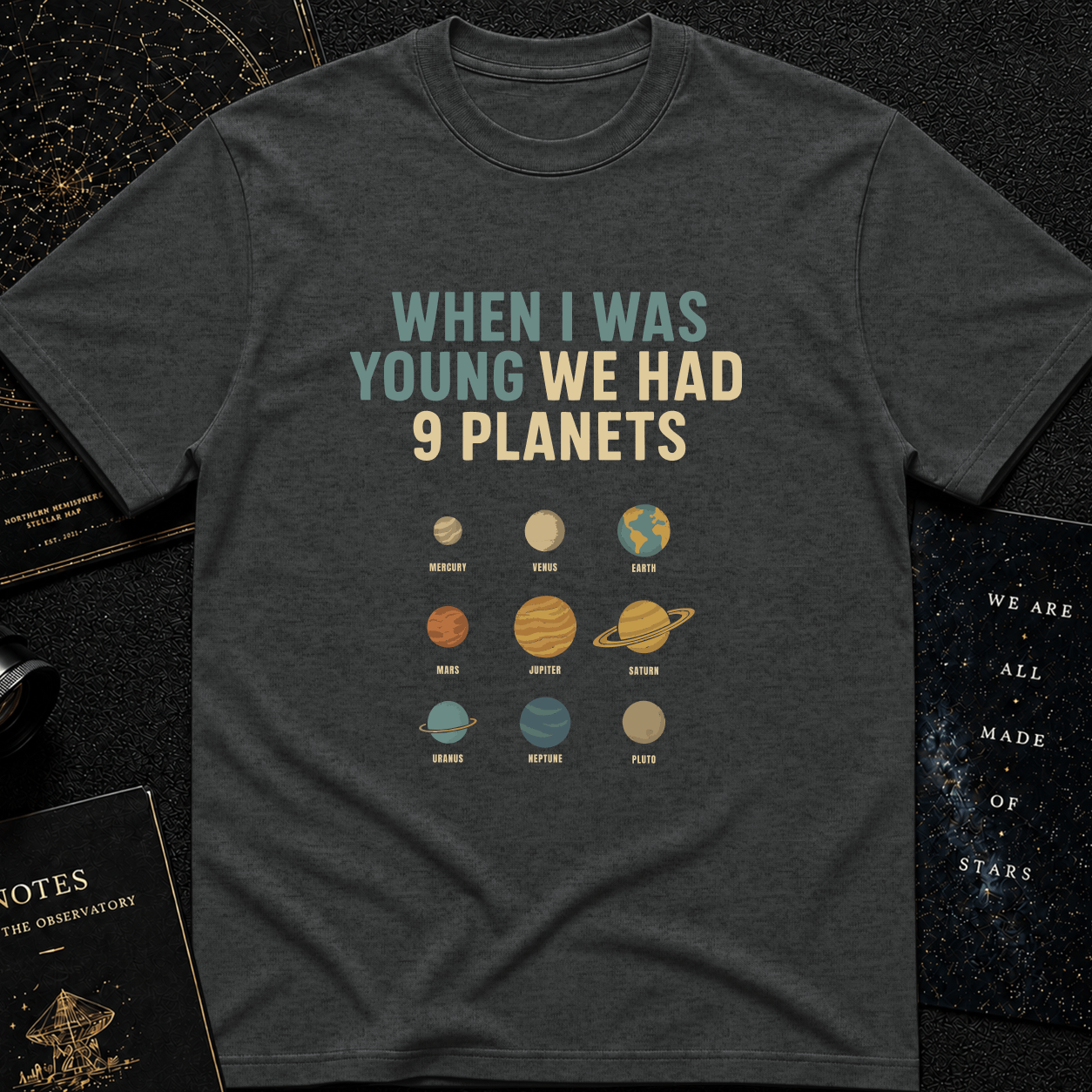 We Had 9 Planets – Retro Space Nostalgia Tee