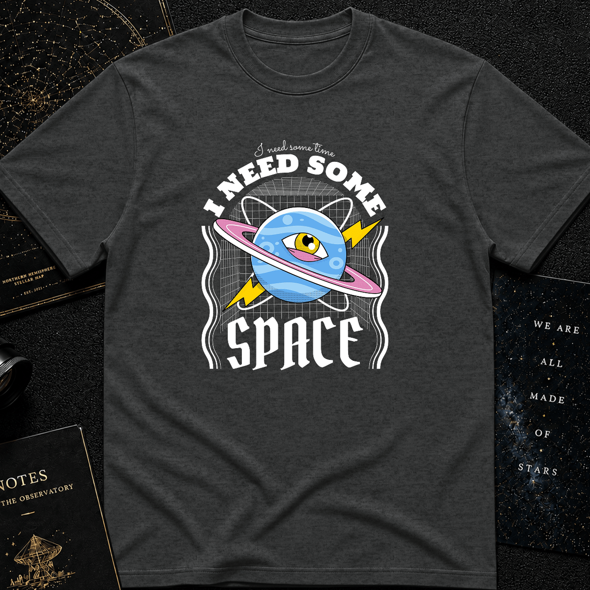I Need Some Space T-Shirt – Funny Outer Space Graphic Tee with Planet Eye Design