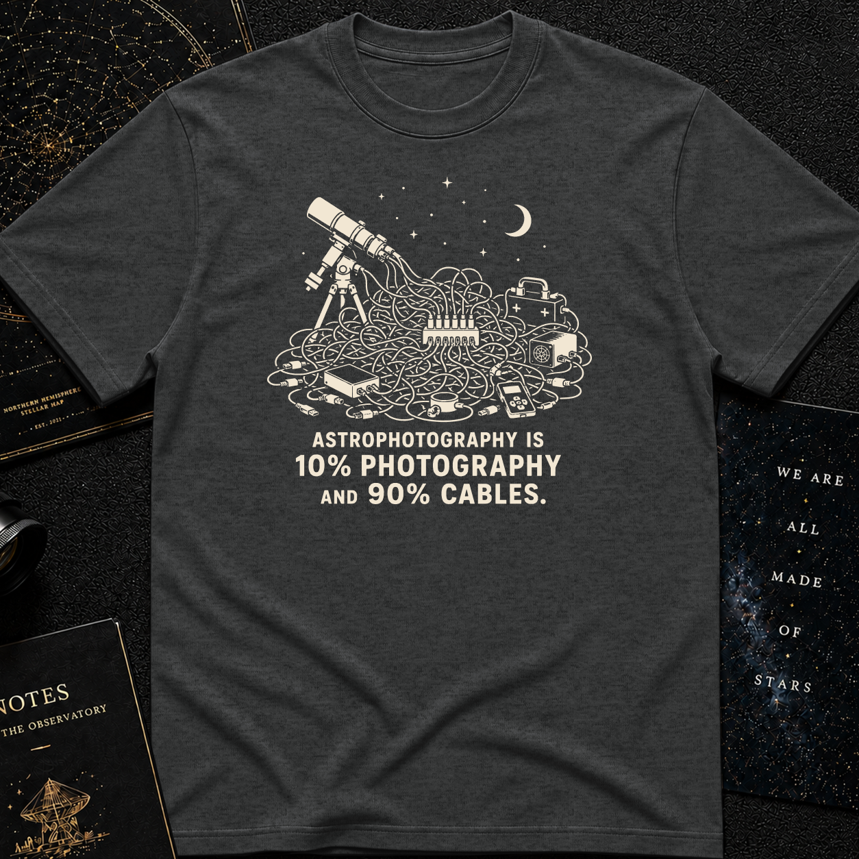 Astrophotography is 10% photography and 90% cables