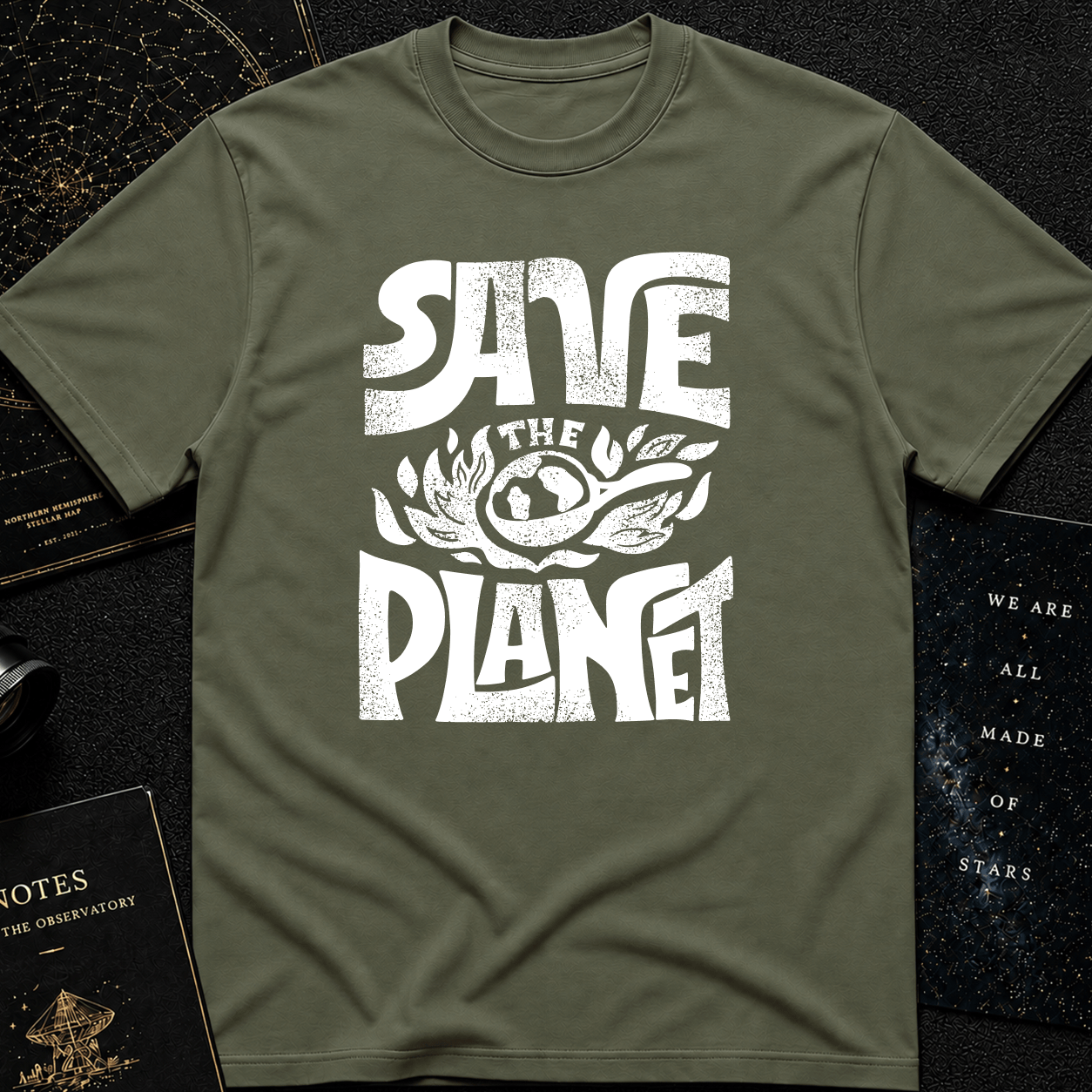 Save the Planet T-Shirt – Retro Climate Awareness Graphic Tee