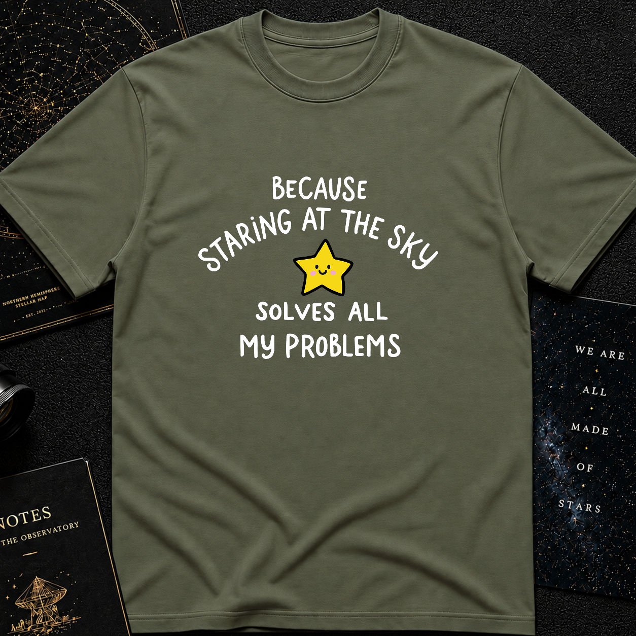 Staring at the Sky Solves All My Problems T-Shirt