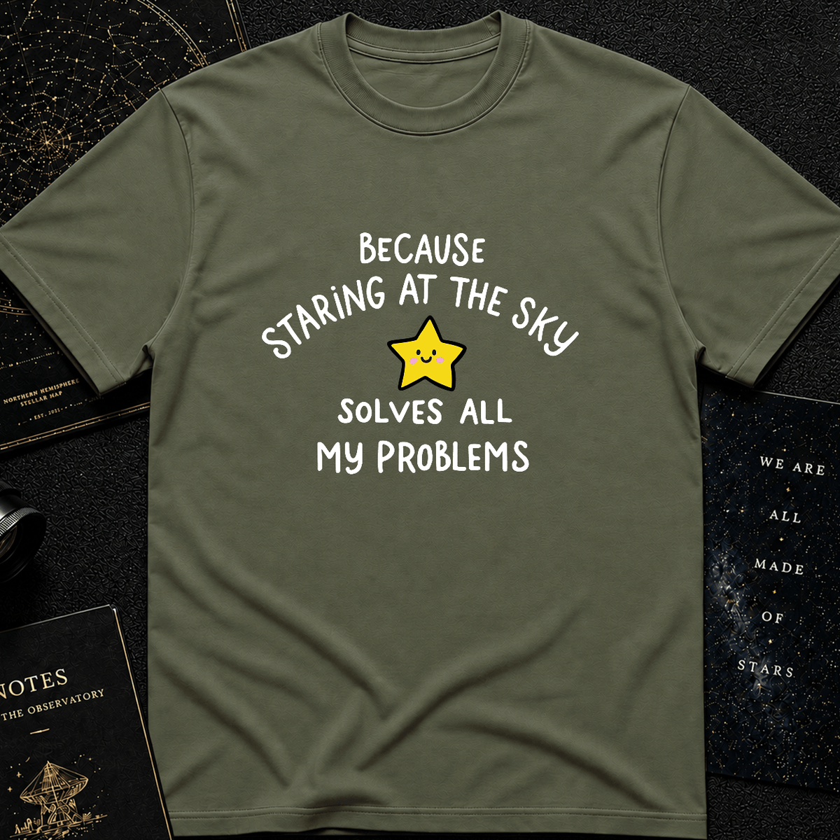 Staring at the Sky Solves All My Problems T-Shirt