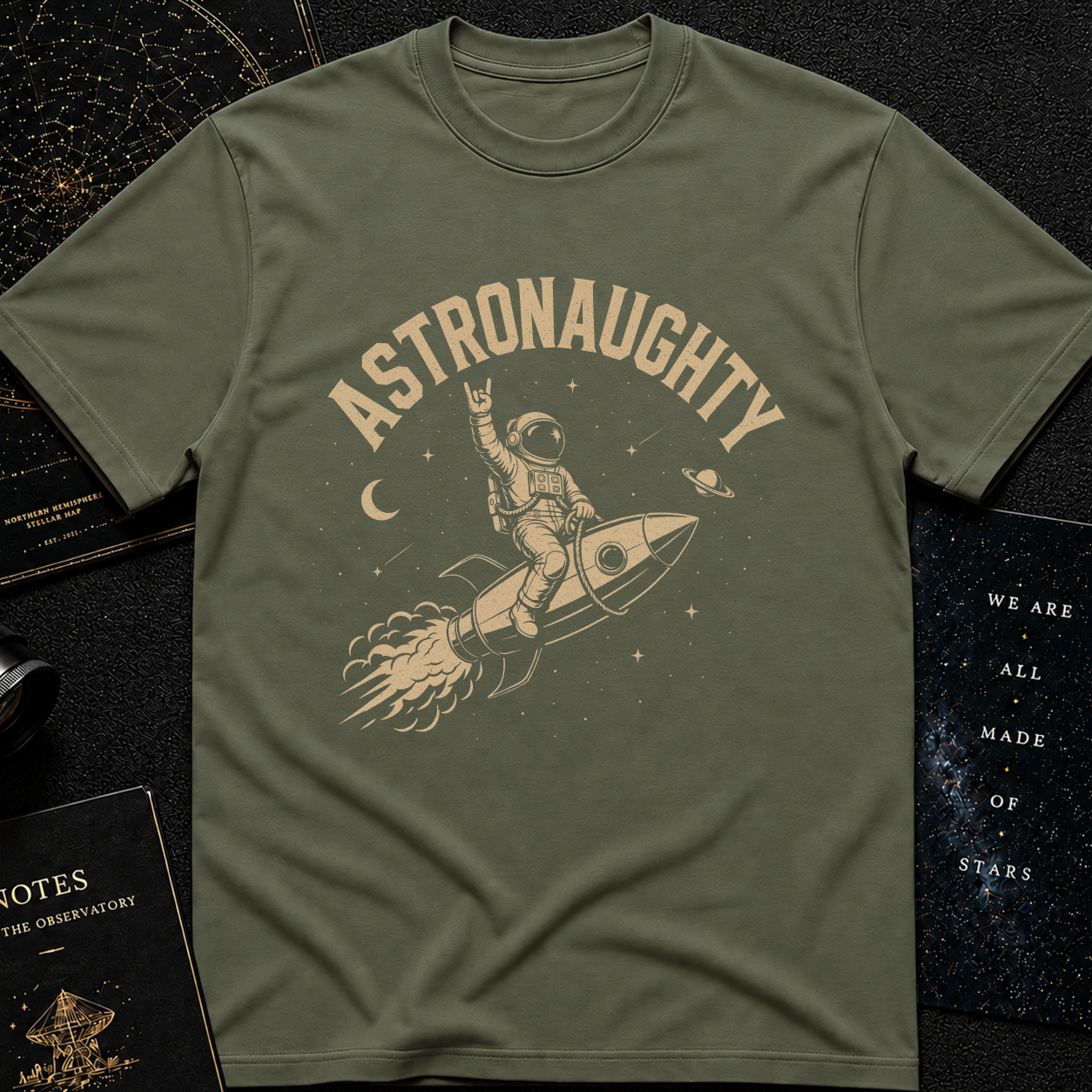 Astronaughty - on the rocket