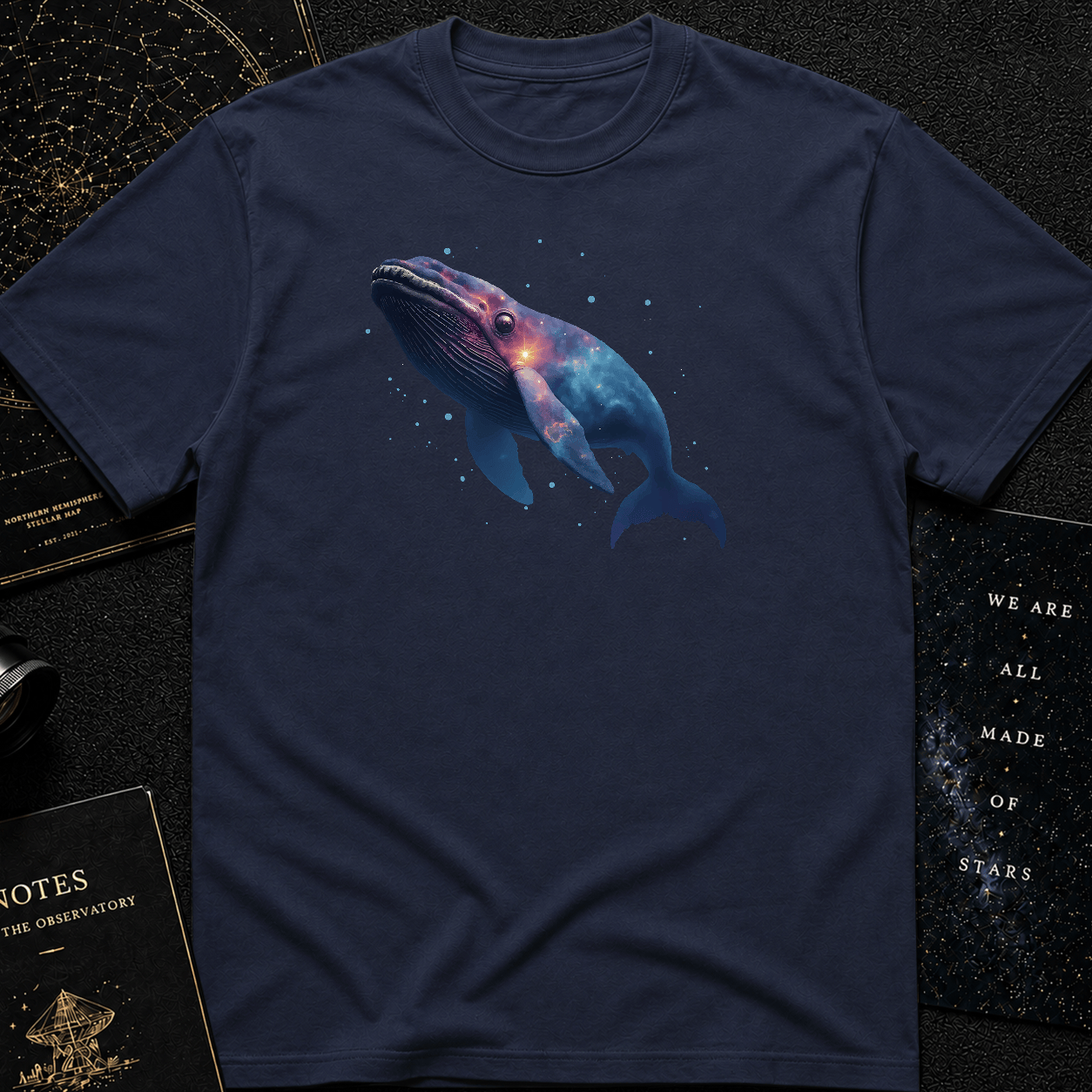 Galaxy Whale T-Shirt – Cosmic Animal Tee for Ocean & Space Lovers