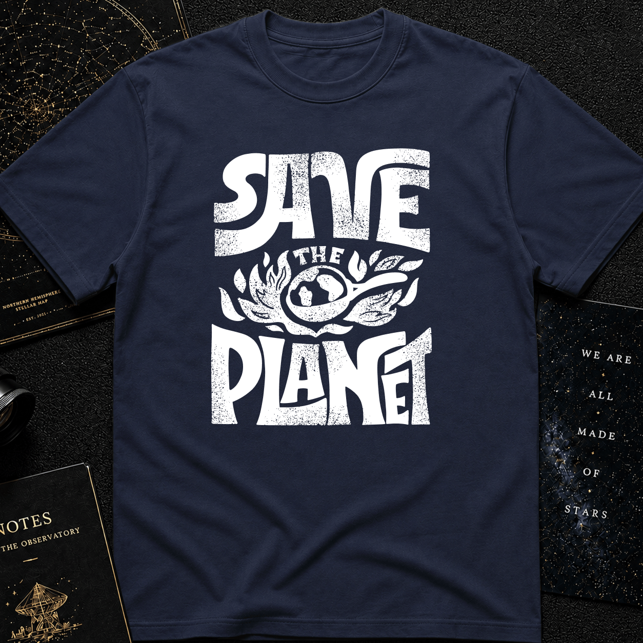 Save the Planet T-Shirt – Retro Climate Awareness Graphic Tee