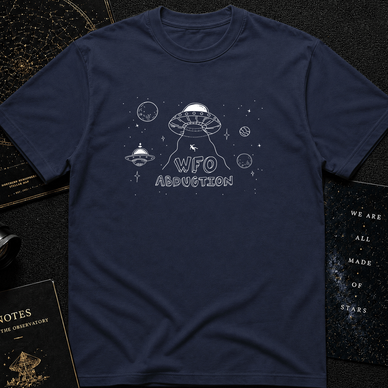 WFO – Work From Office Astronaut T-Shirt | Out of Orbit Office Life Parody Tee