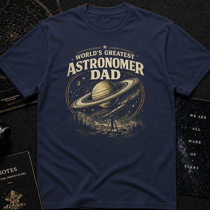 World’s Greatest Astronomy Dad Shirt – Funny Stargazer Gift Tee