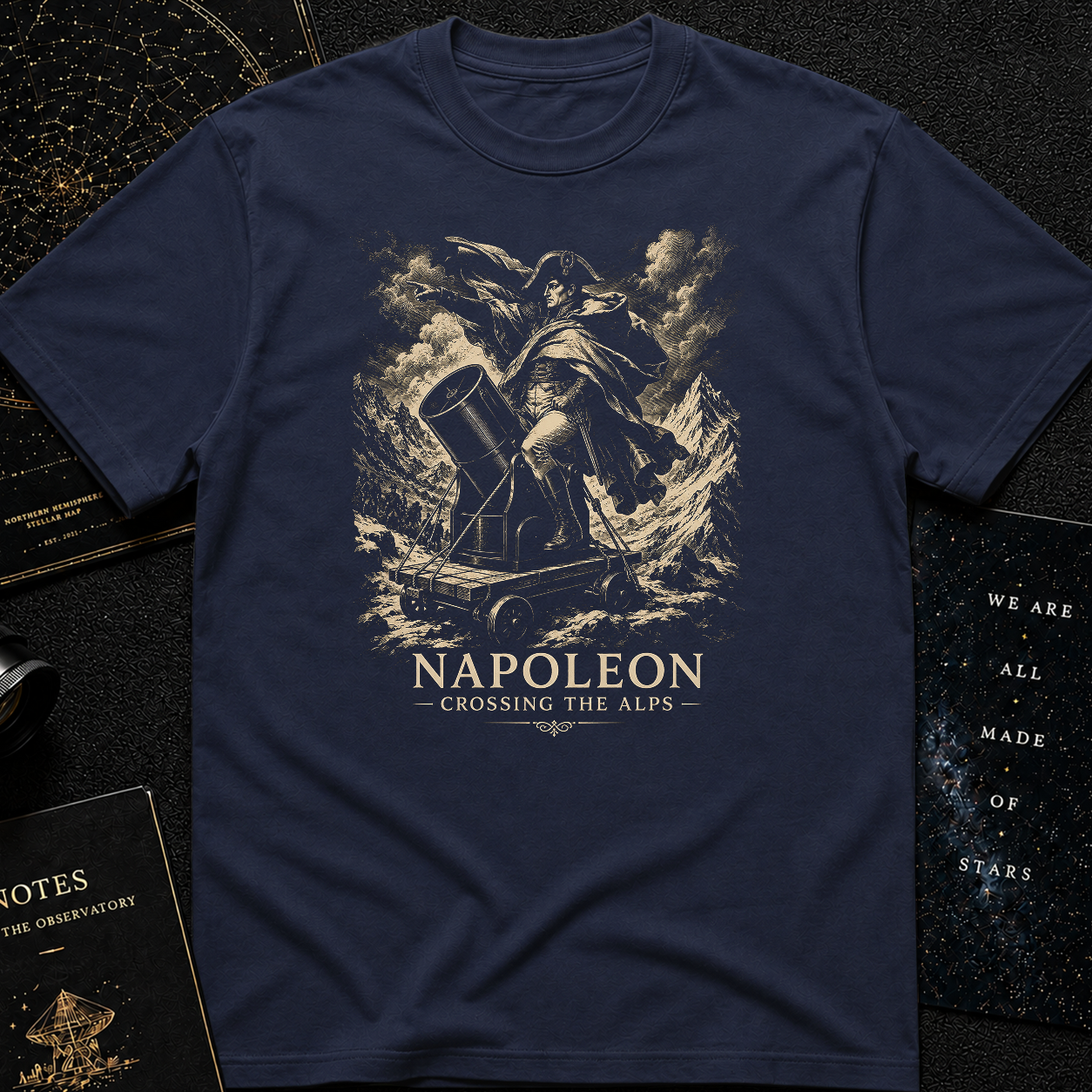 Napoleon with telescope