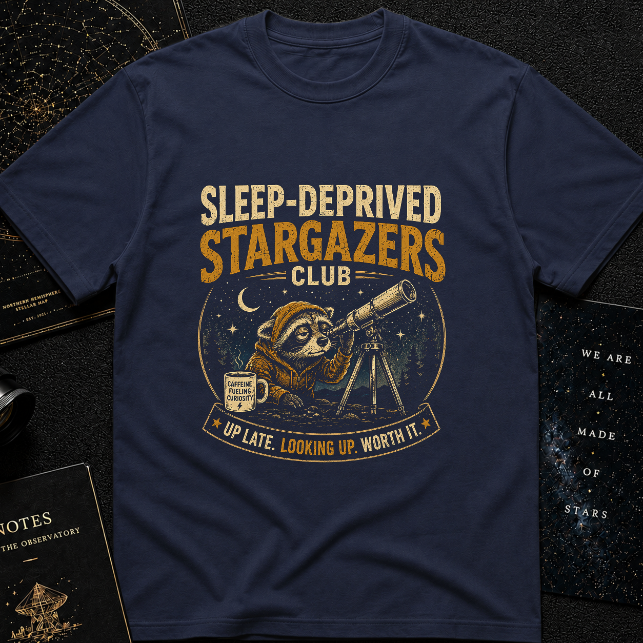 Sleep-Deprived Stargazers Club T-Shirt