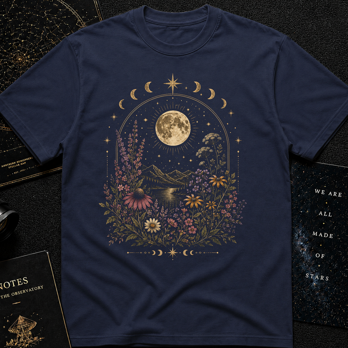 Flowers & Moon T-Shirt