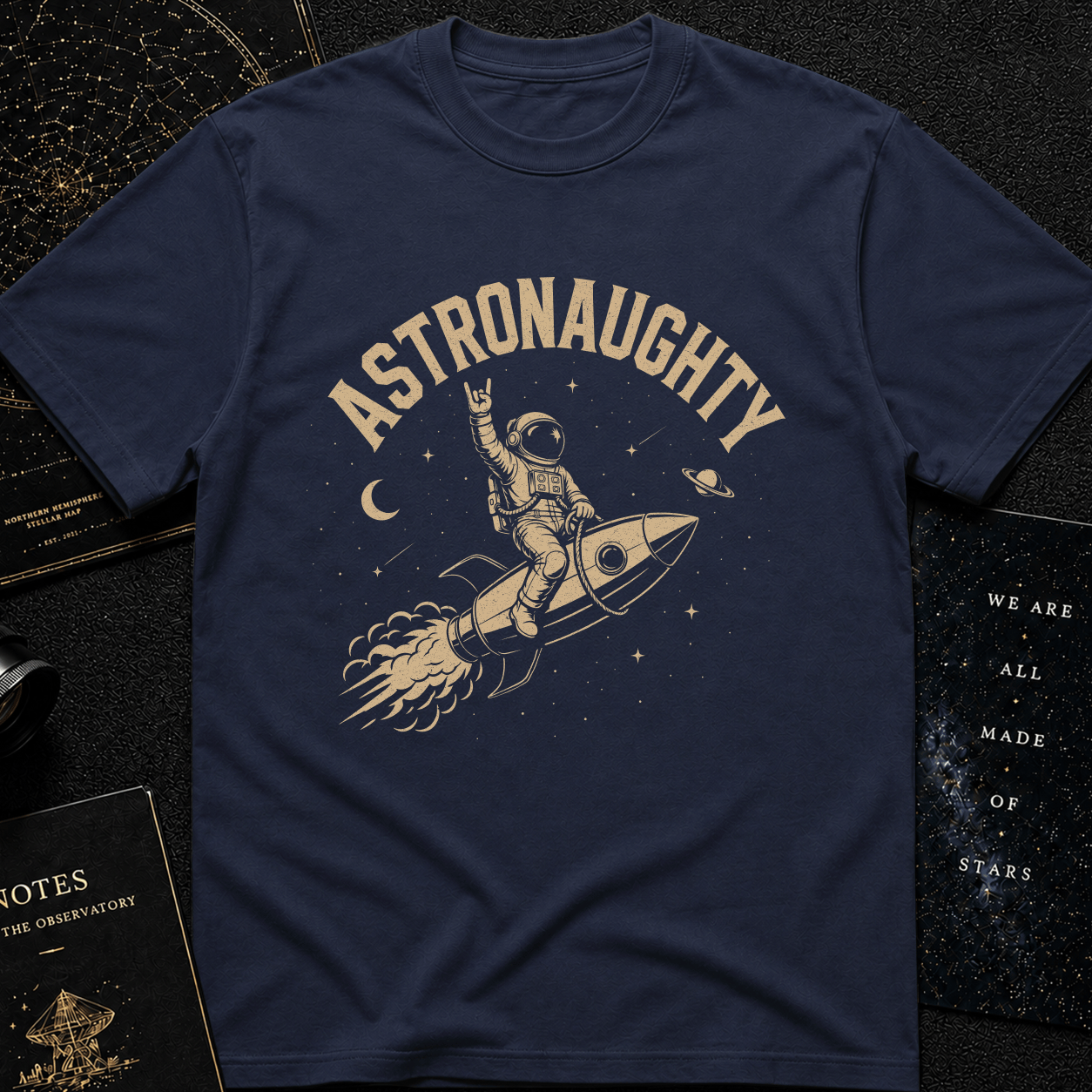 Astronaughty - on the rocket