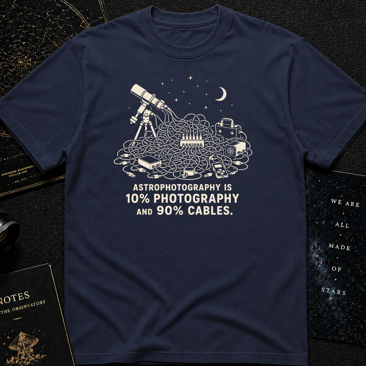 Astrophotography is 10% photography and 90% cables
