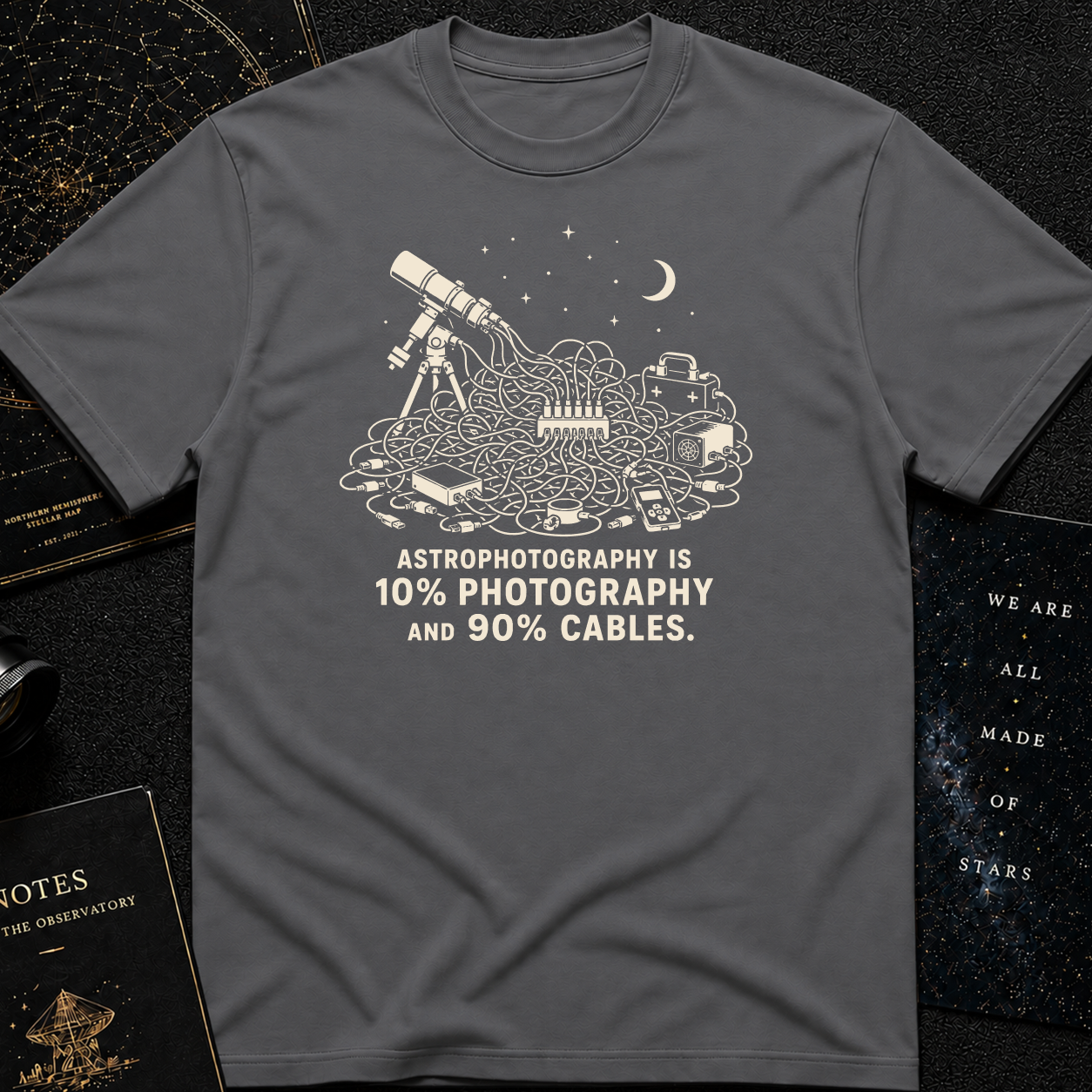 Astrophotography is 10% photography and 90% cables