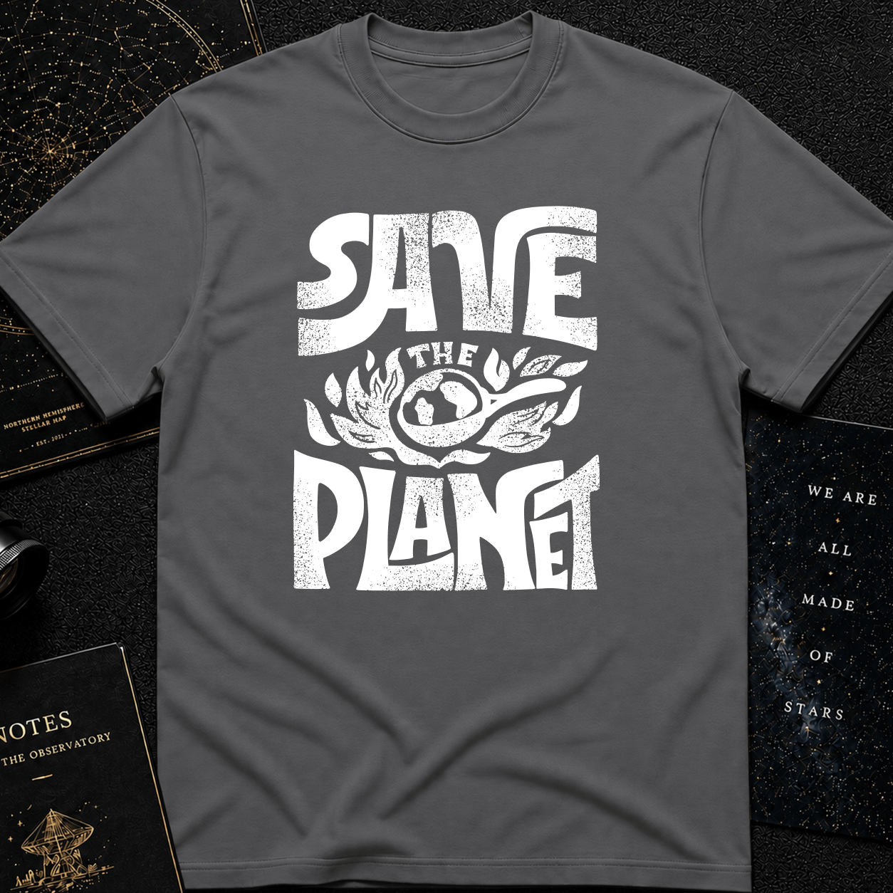 Save the Planet T-Shirt – Retro Climate Awareness Graphic Tee