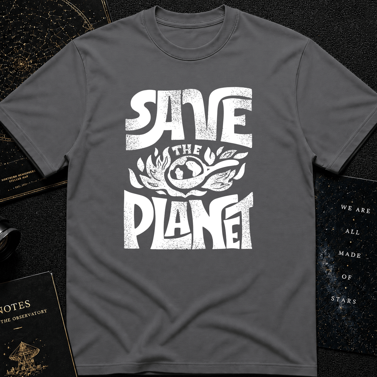 Save the Planet T-Shirt – Retro Climate Awareness Graphic Tee