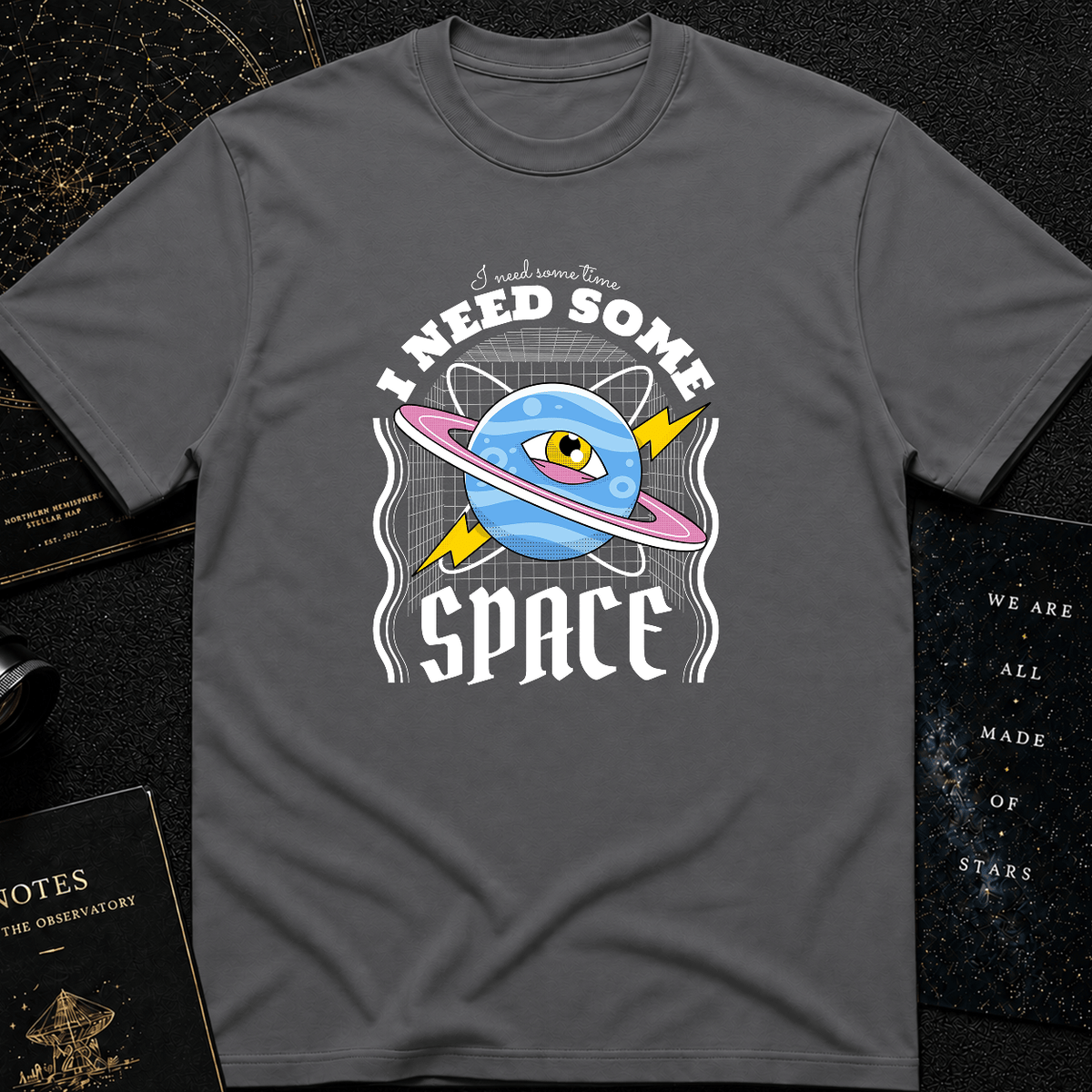 I Need Some Space T-Shirt – Funny Outer Space Graphic Tee with Planet Eye Design