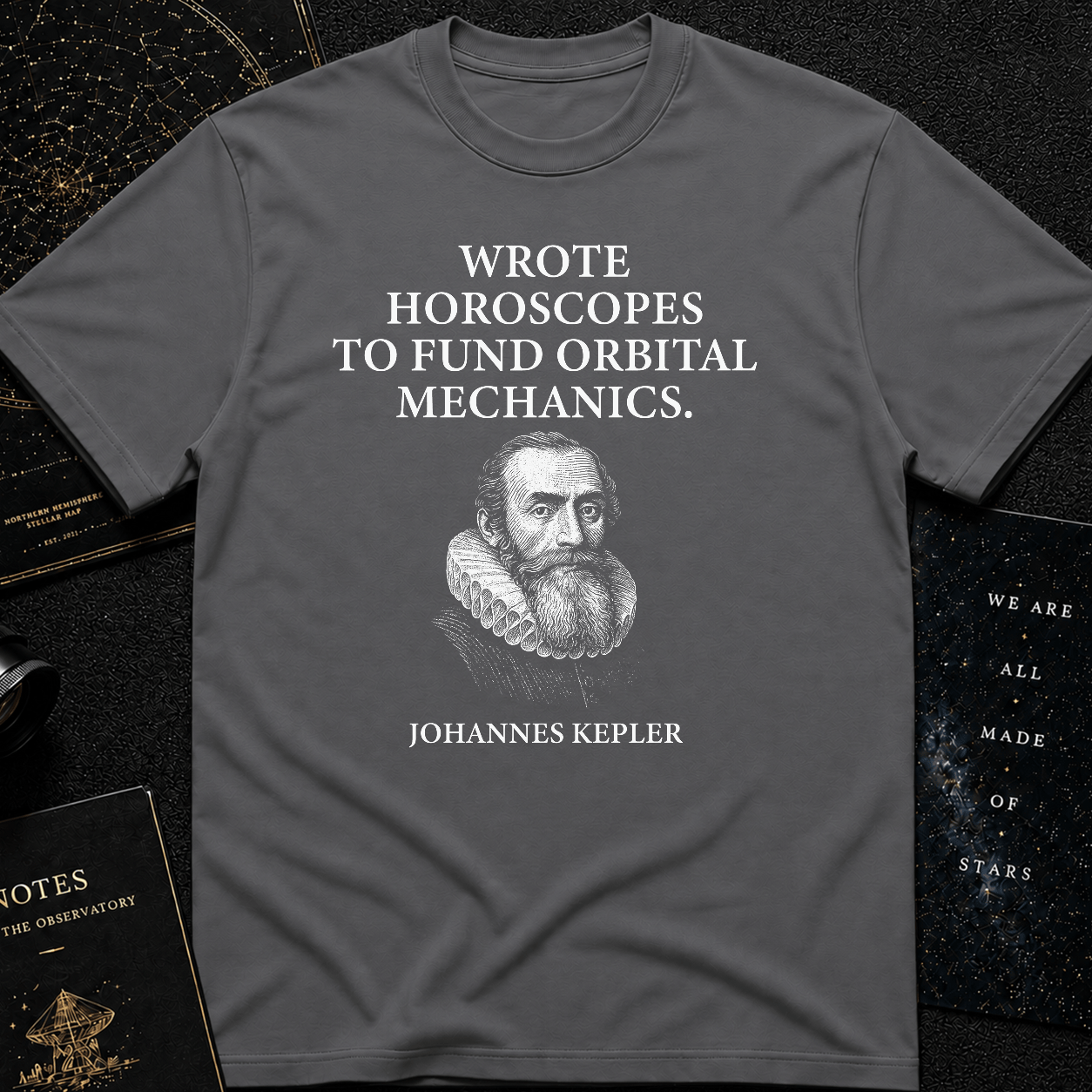 "Funded by Horoscopes" – Johannes Kepler Tee