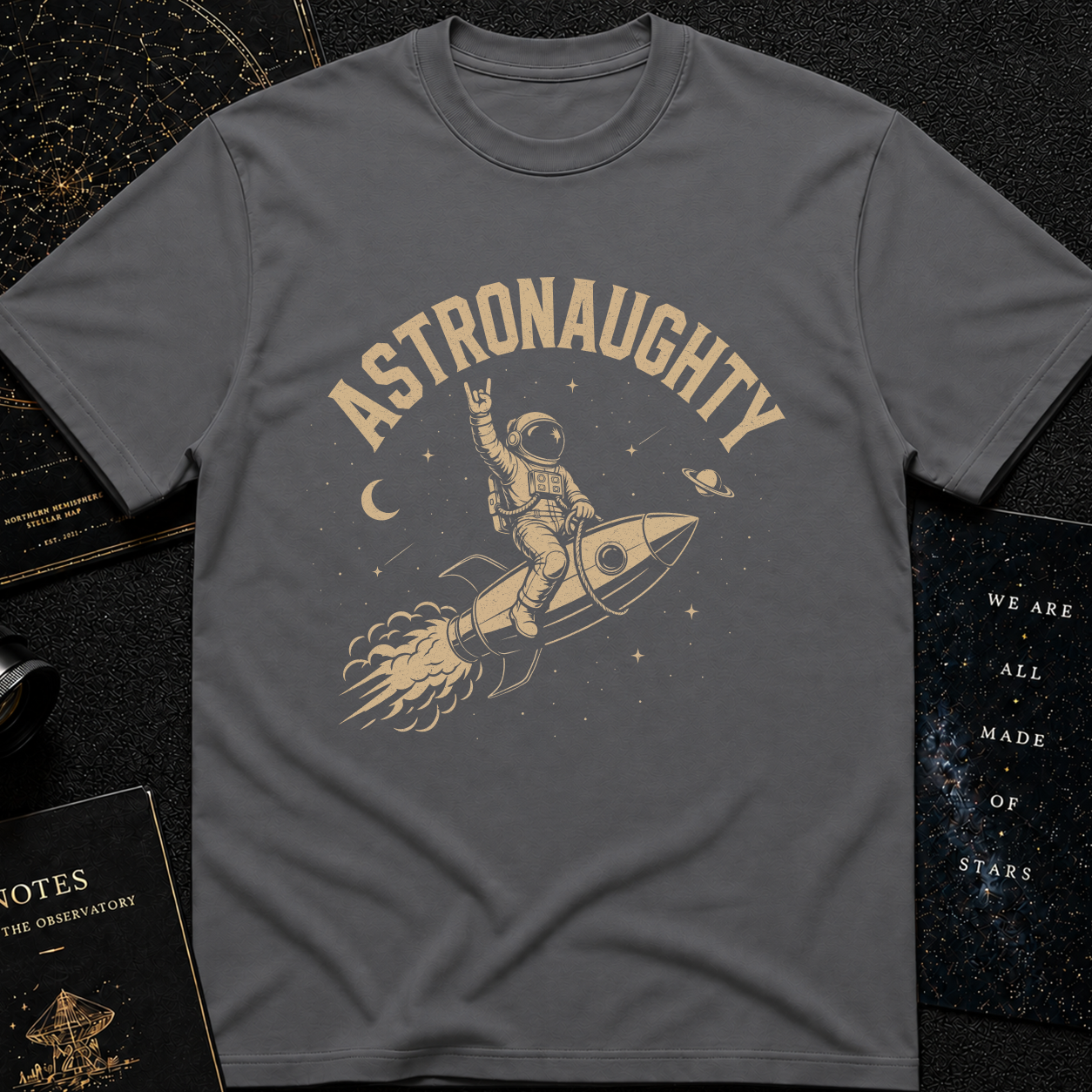 Astronaughty - on the rocket