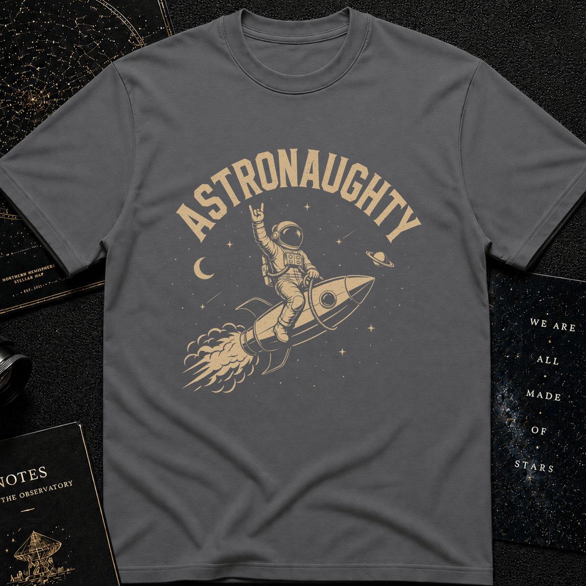 Astronaughty - on the rocket
