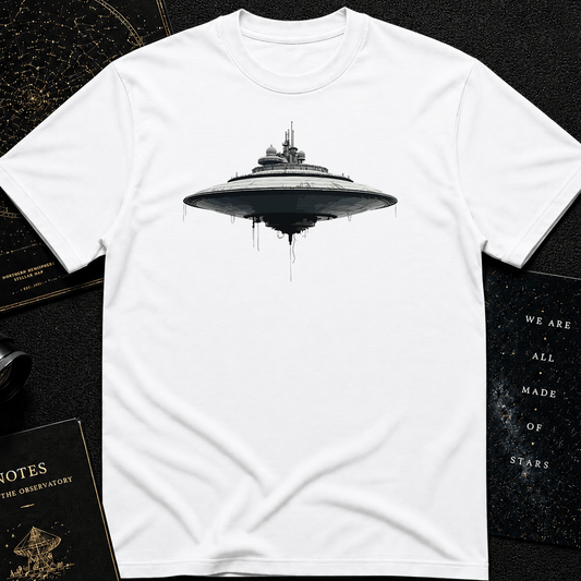 Futuristic UFO Spaceship T-Shirt – Sci-Fi Techwear Gift for Space Lovers