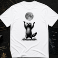 Moon Worship Raccoon T-Shirt – Funny Spiritual Animal Tee for Nature & Space Lovers