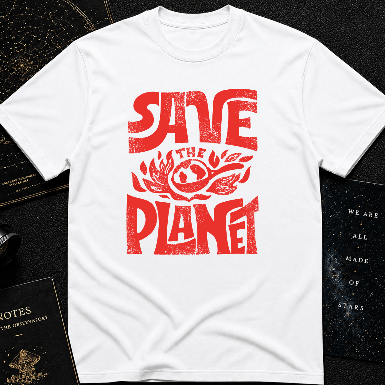 Save the Planet T-Shirt – Retro Climate Awareness Graphic Tee