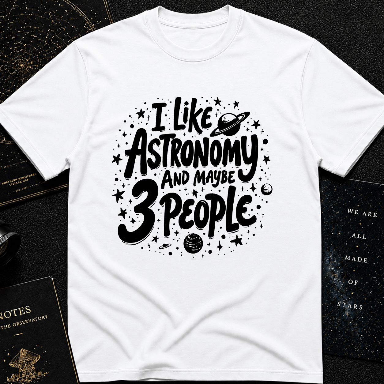 Astronomy & 3 People T-Shirt